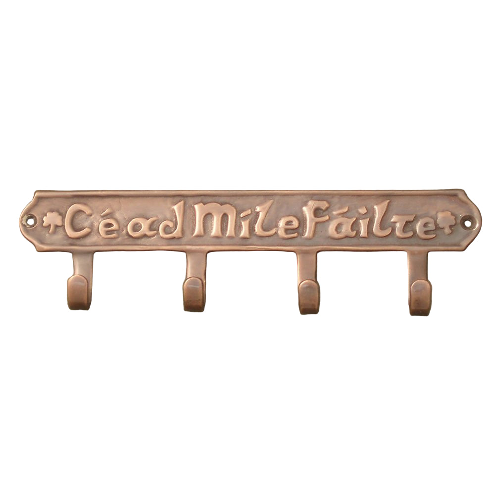 “Céad Mile Failte” Copper Finish Key Holder - The Celtic Gift Store - Decor