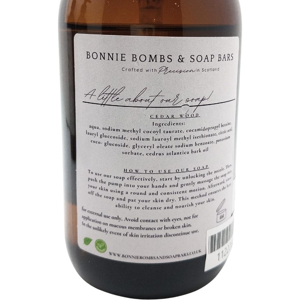 Cedar Wood Liquid Hand Soap
