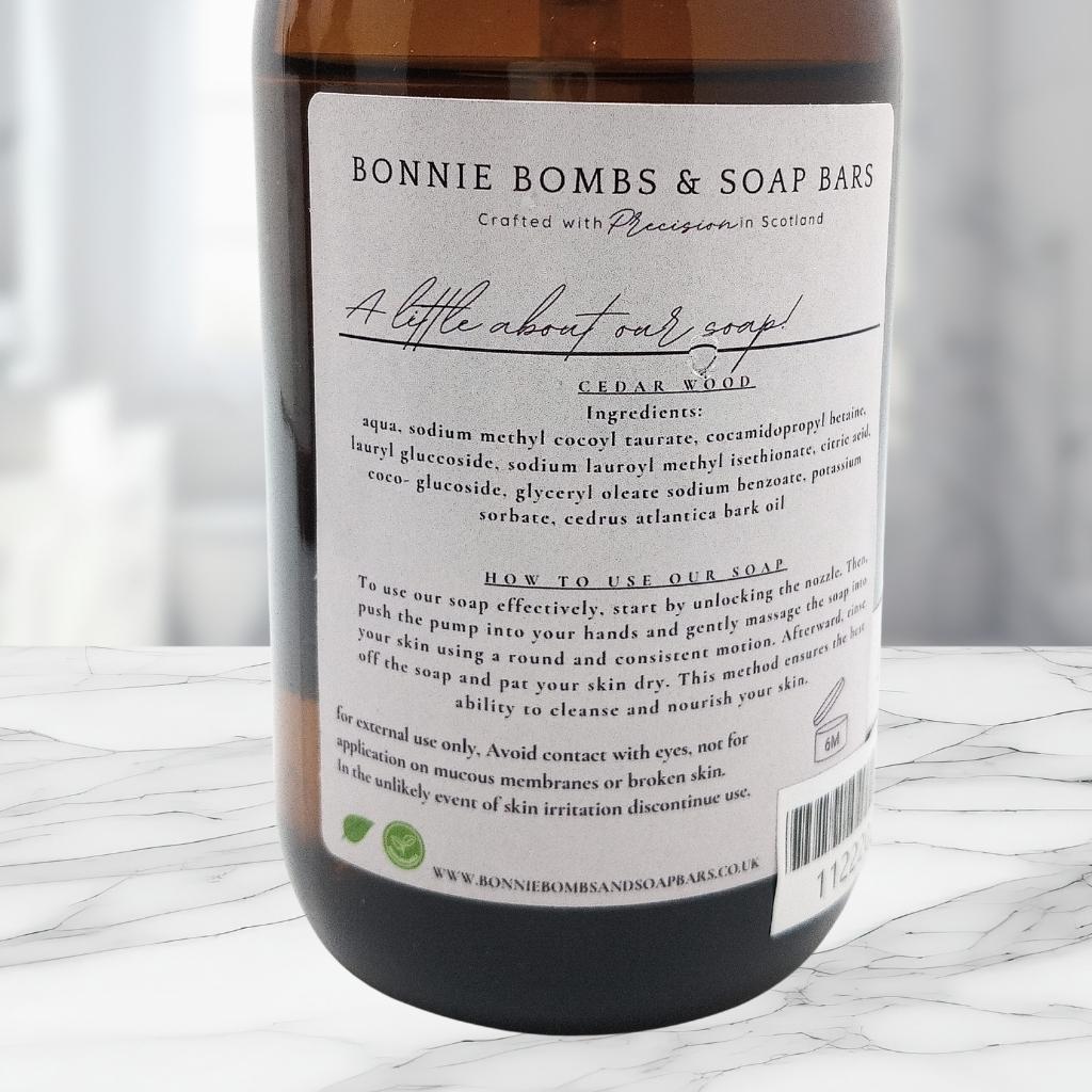 Cedar Wood Liquid Hand Soap