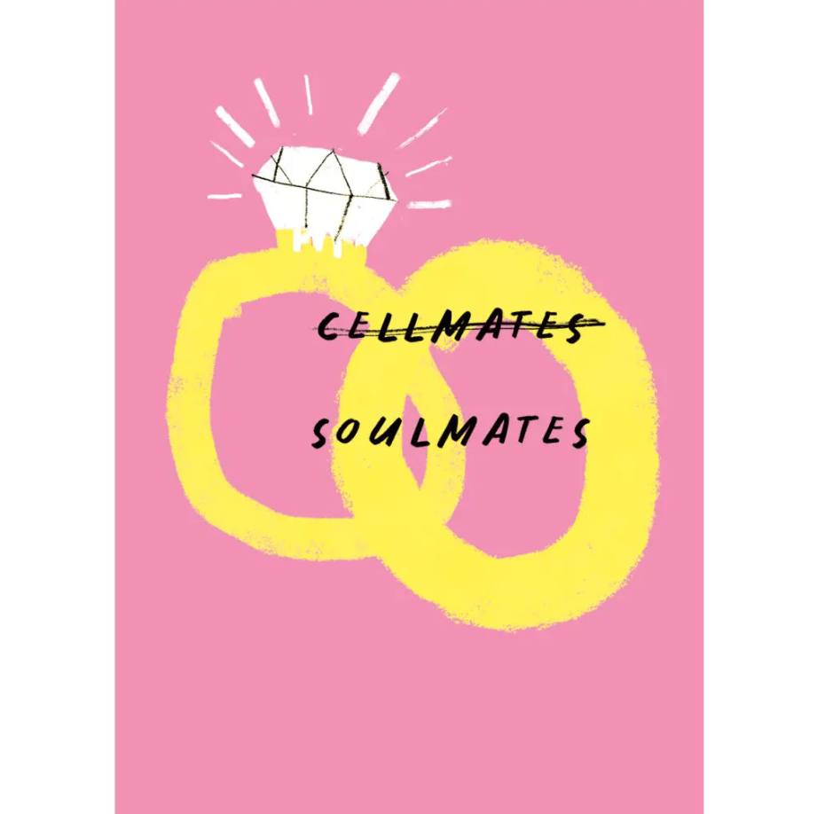 Cellmates/Soulmates Anniversary Card - Conor Langton Art
