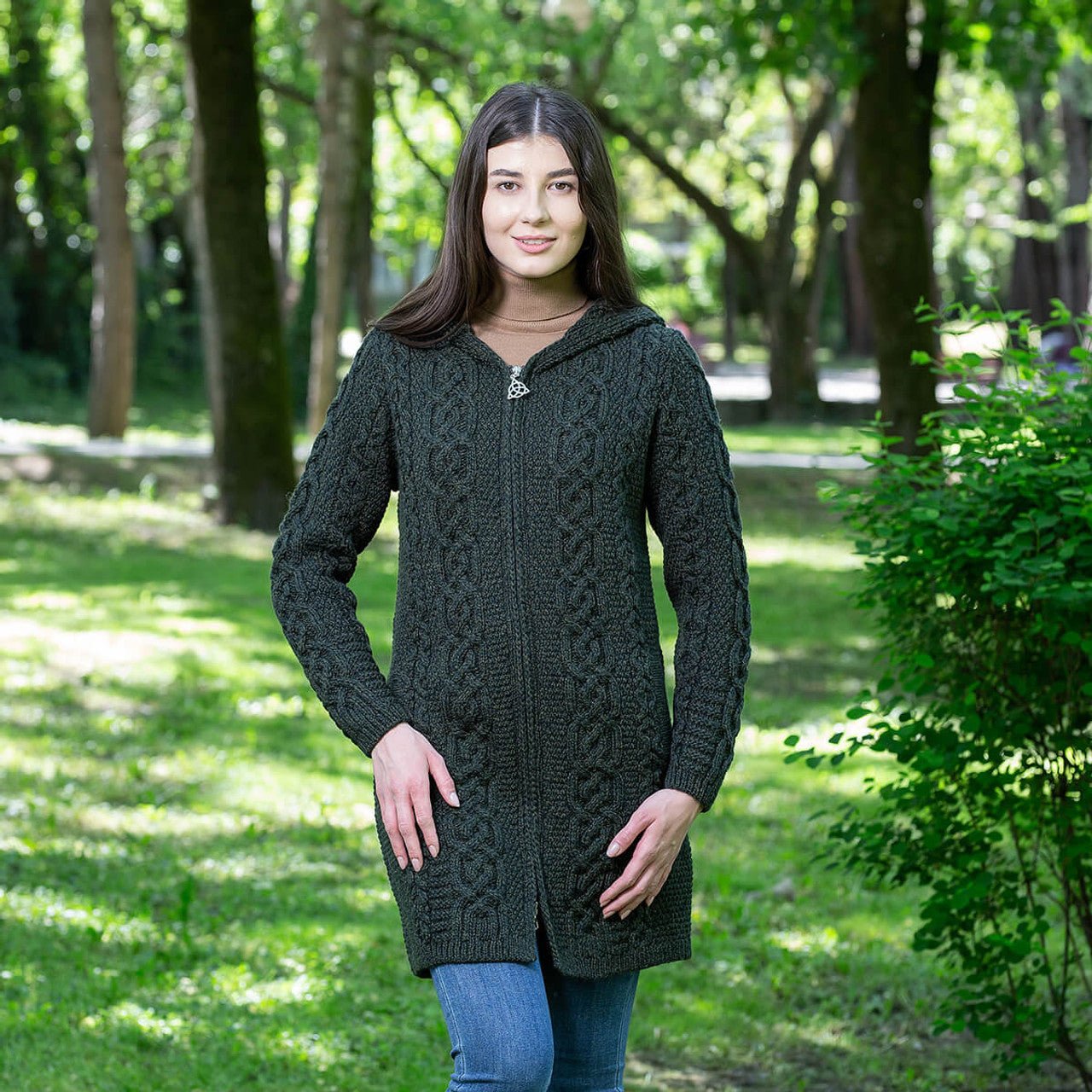 Celtic Aran Jacket - The Celtic Gift Store - 