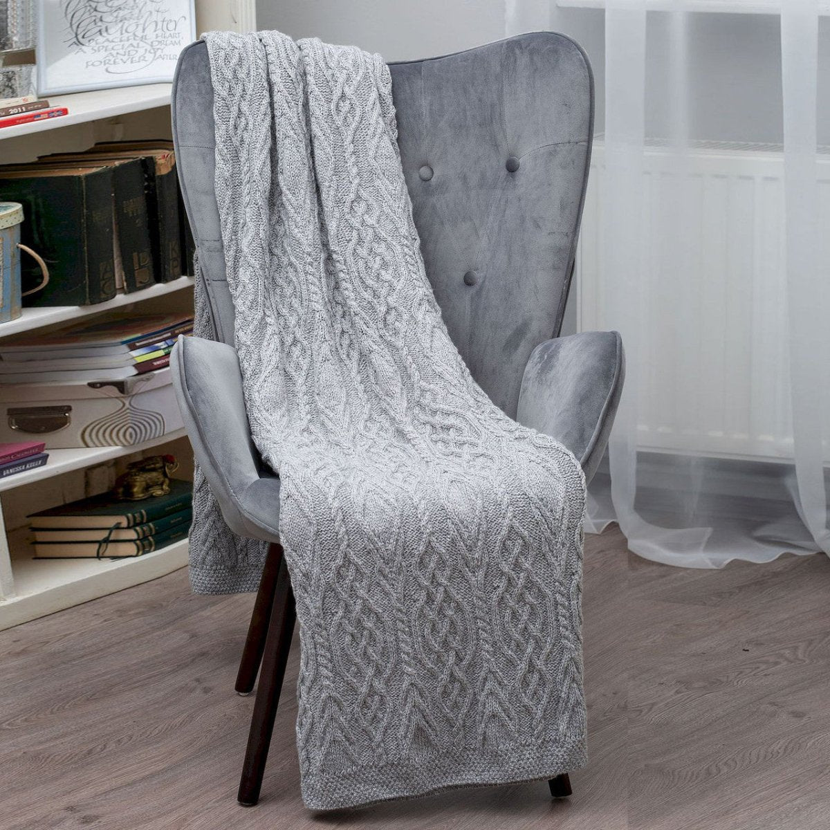 Celtic Cable Knit Throw