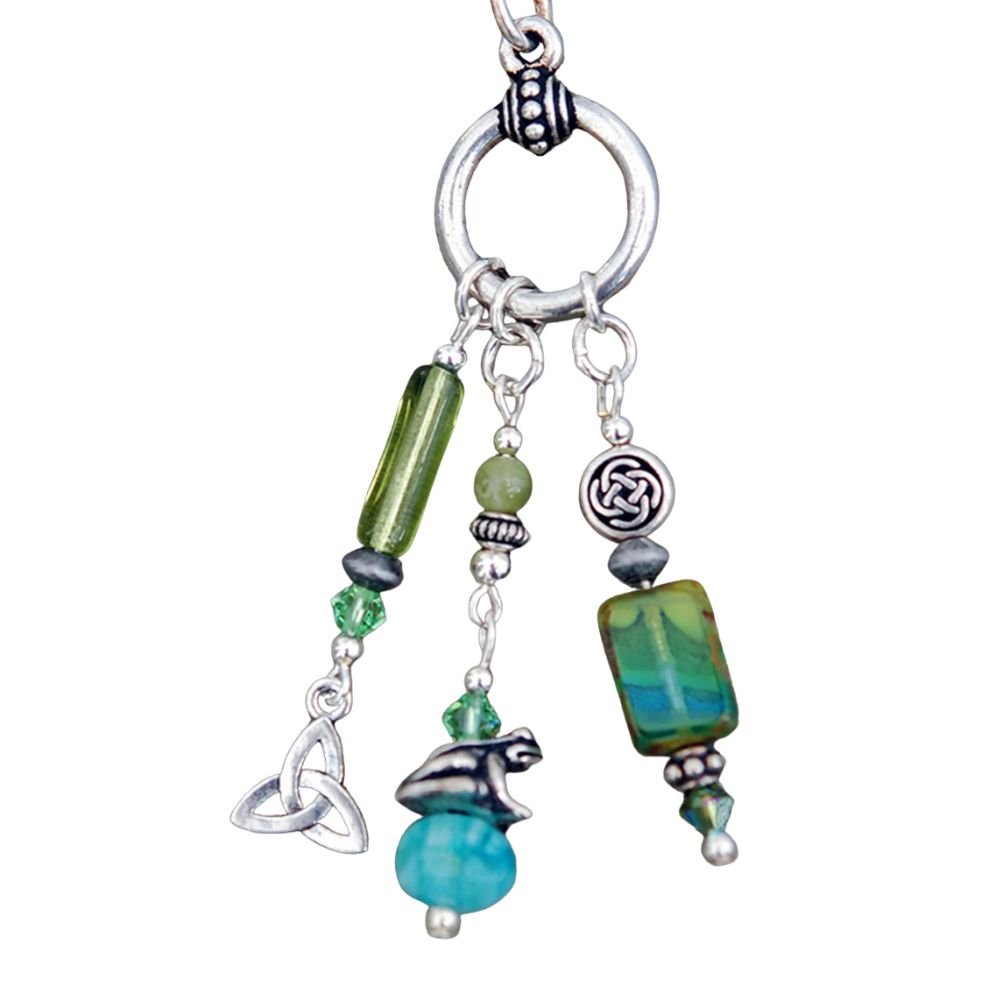 Celtic Frog Toggle Necklace