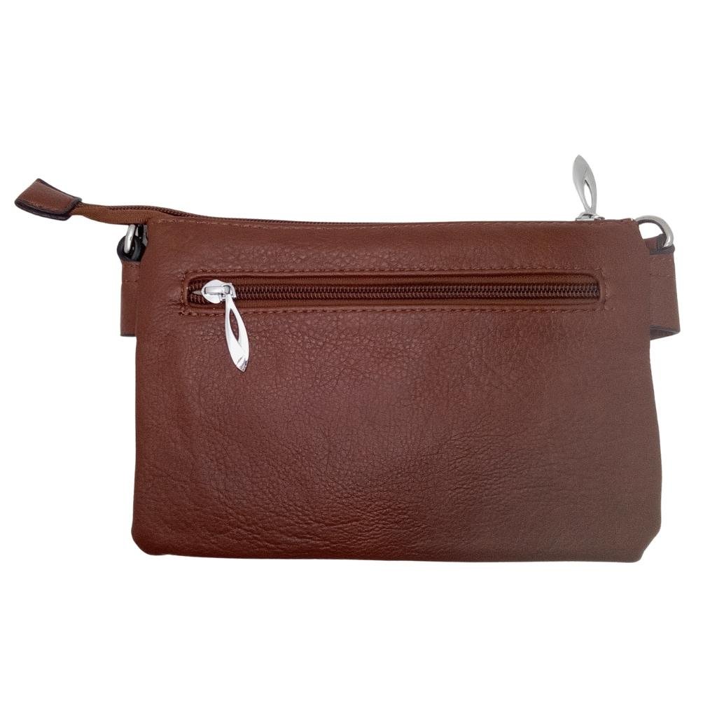 Celtic Heart Trinity Knot Cell Phone Pocket Bag- Camel Brown