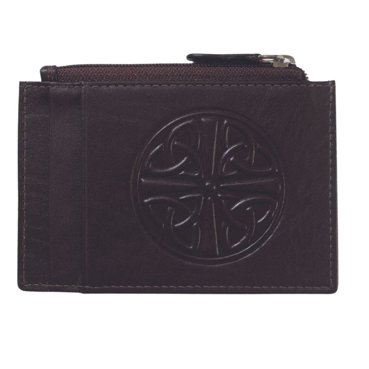 Celtic Knot Leather Wallet - Brown