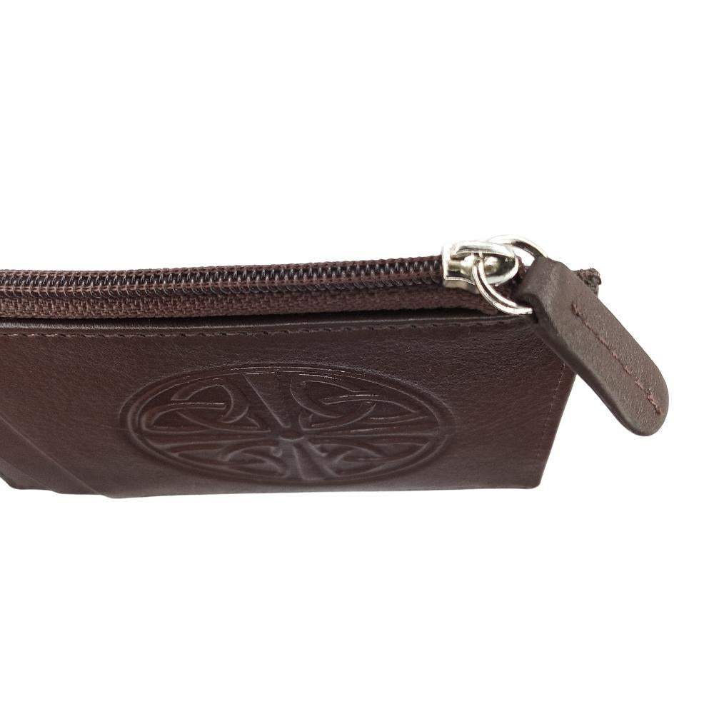 Celtic Knot Leather Wallet - Brown