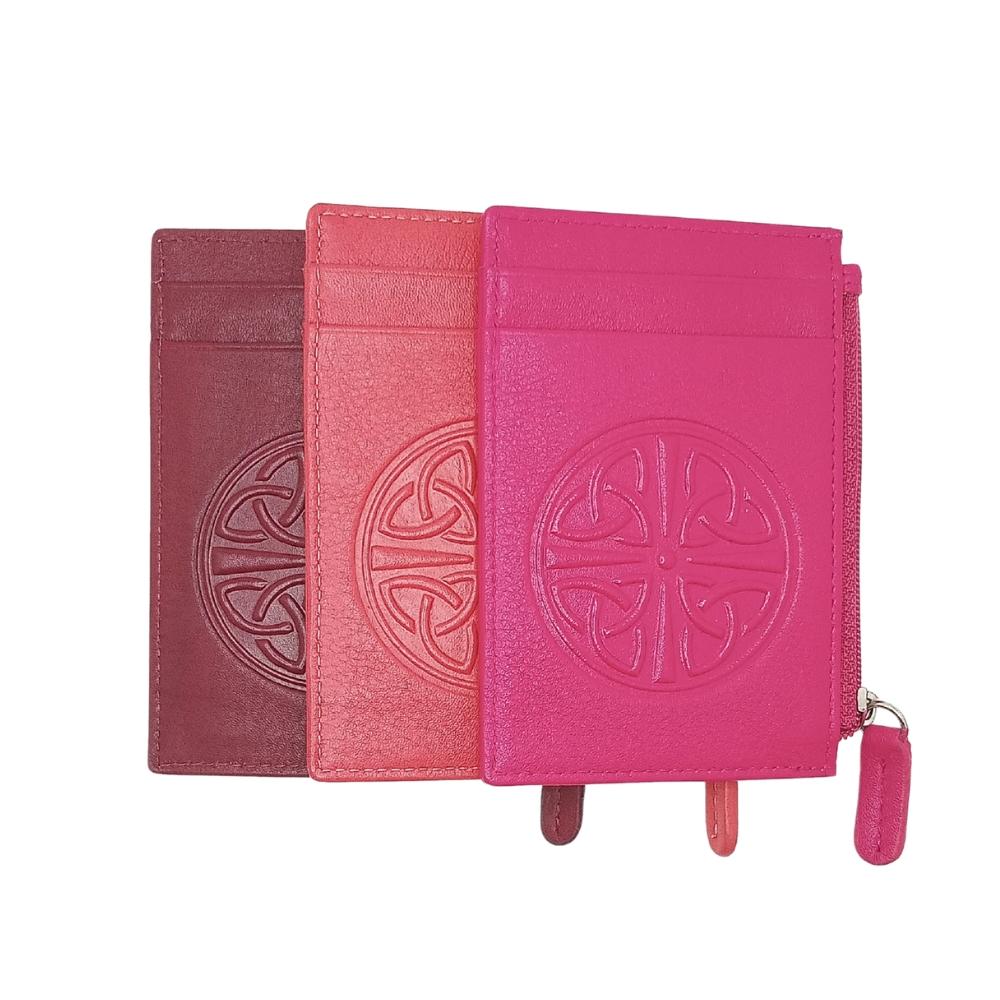 Celtic Knot Leather Wallet - Merlot