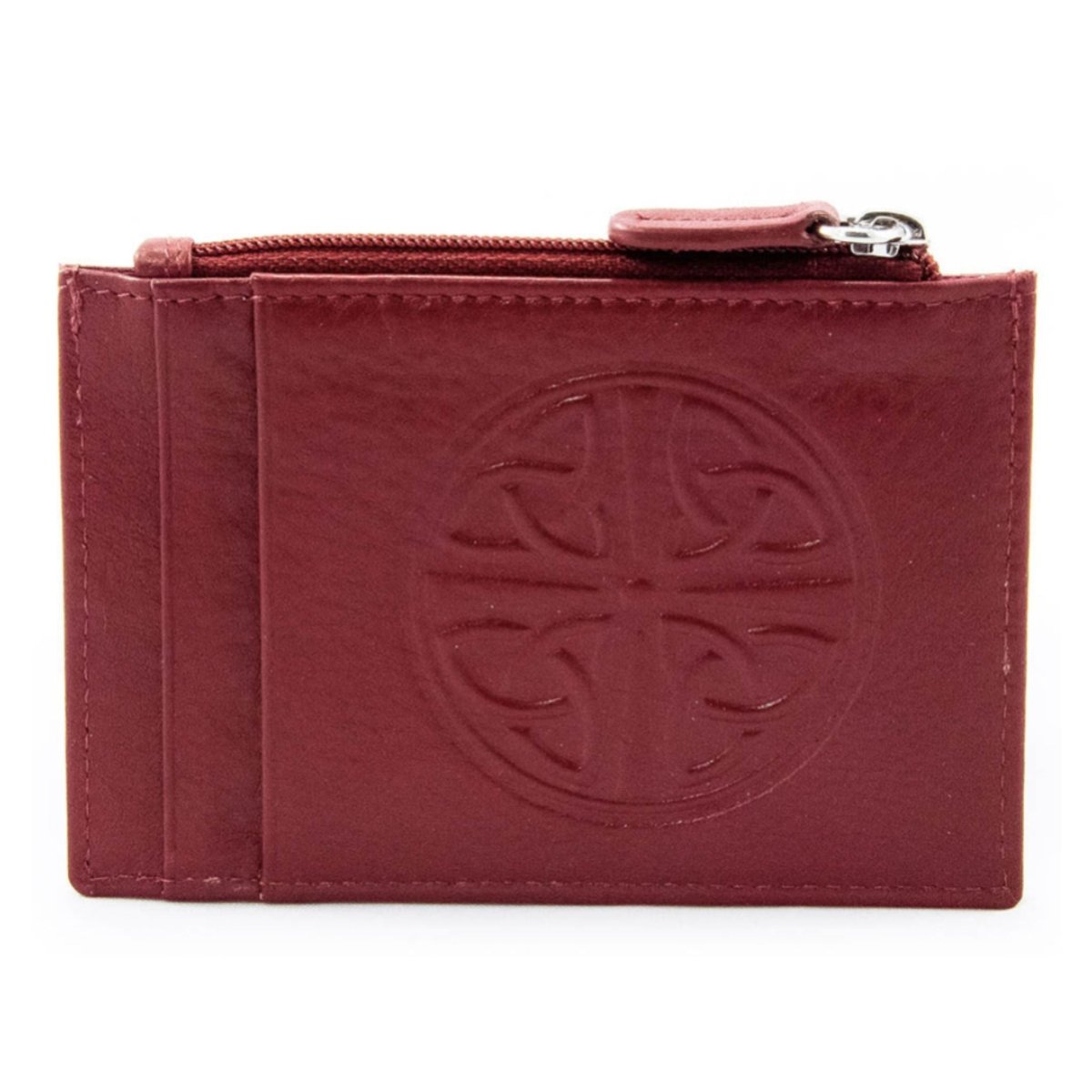 Celtic Knot Leather Wallet- Merlot - The Celtic Gift Store - Walets