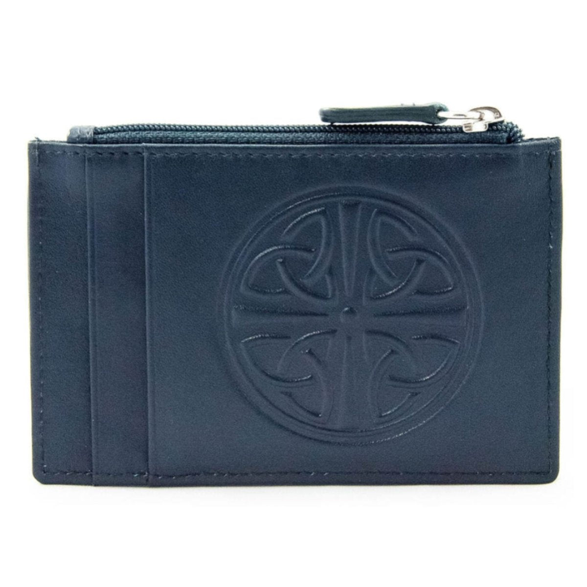 Celtic Knot Leather Wallet- Navy - The Celtic Gift Store - Wallets