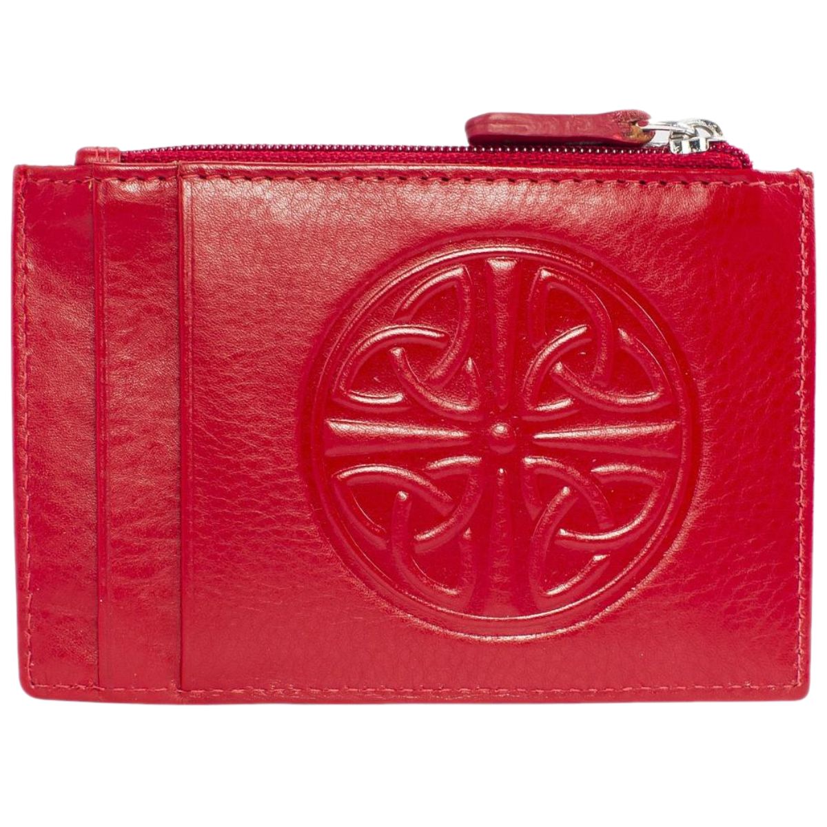 Celtic Knot Leather Wallet - Red