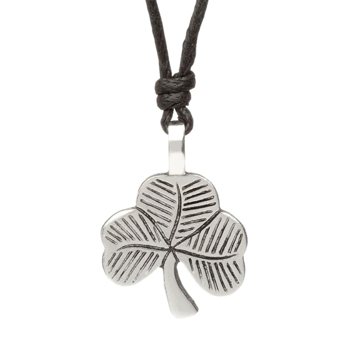 Celtic Legends Pewter Shamrock Necklace