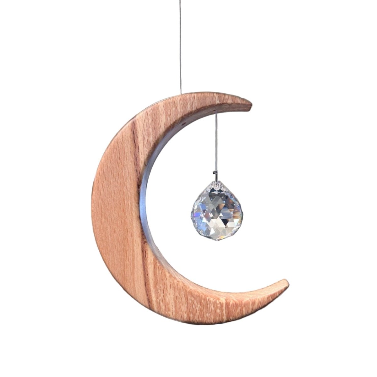 Celtic Moon Suncatcher - Crystal Sphere (Medium)