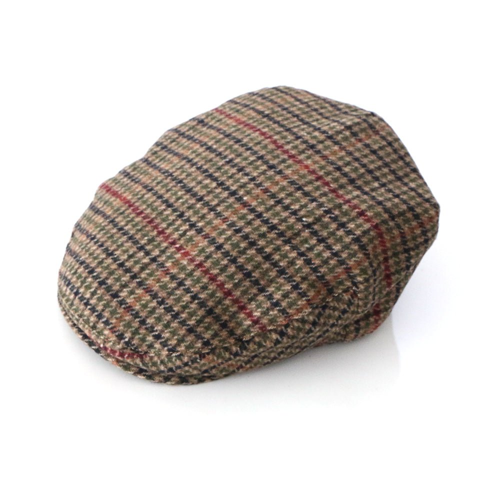 Celtic Ore Tweed Flat Cap - Multi - Check - The Celtic Gift Store - Hats