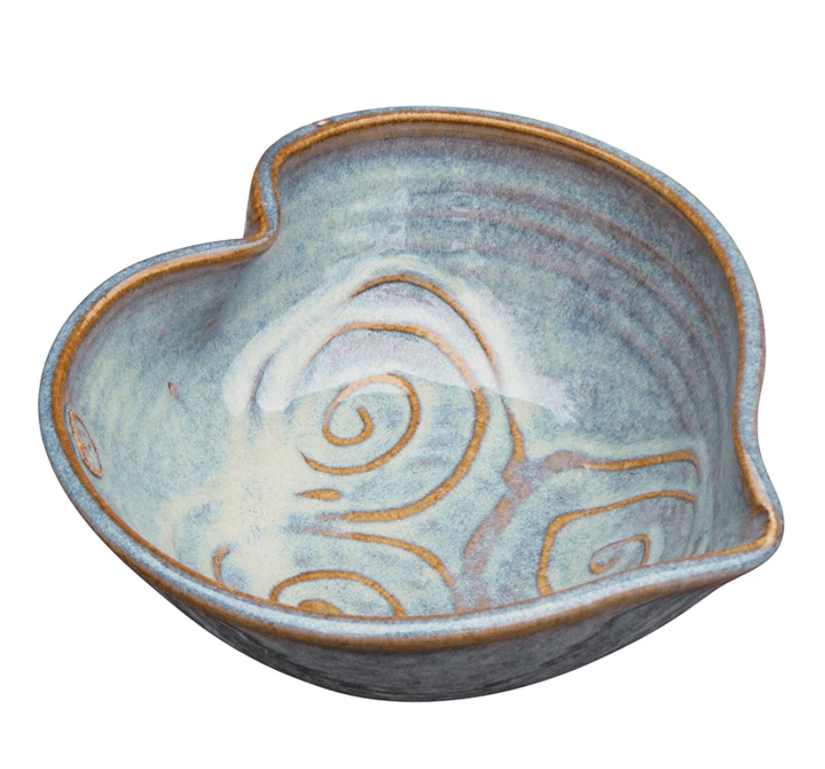 Celtic Swirl Heart Bowl Handmade Irish Pottery - The Celtic Gift Store - Tableware