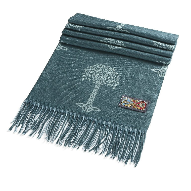 Celtic Tree of Life Scarf - Green - The Celtic Gift Store - Scarves & Shawls