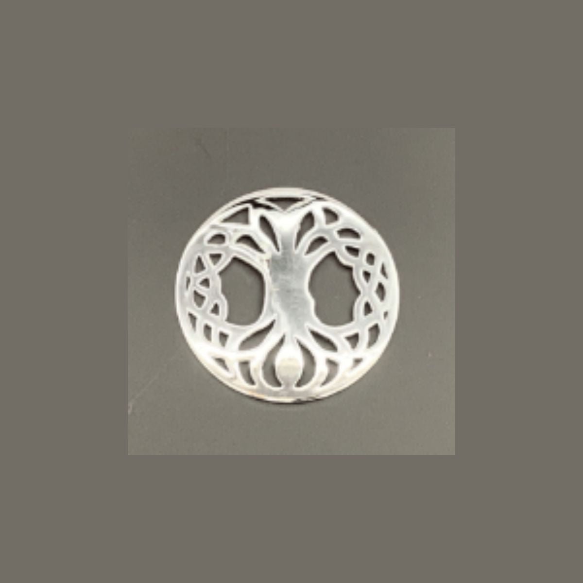 Celtic Tree of Life Tri Zip Pocket Bag - Dark Grey