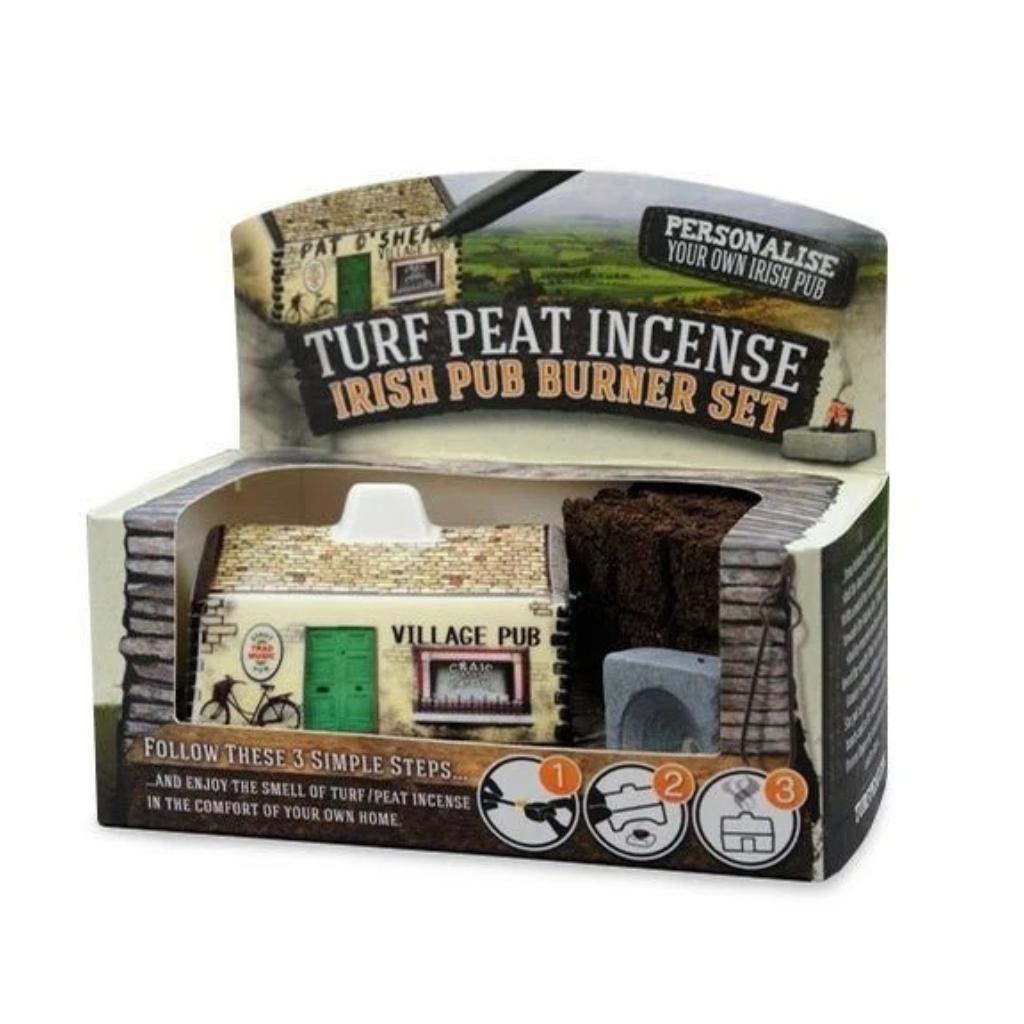 Ceramic Irish Pub Turf Peat Incense Burner