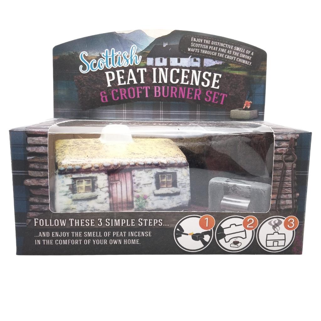 Ceramic Scottish Croft Turf Peat Incense Burner