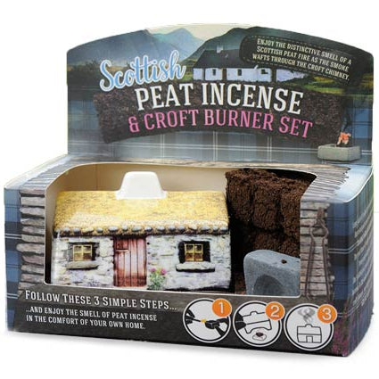 Ceramic Scottish Croft Turf Peat Incense Burner - The Celtic Gift Store - Candles, Wax Melts, Incense
