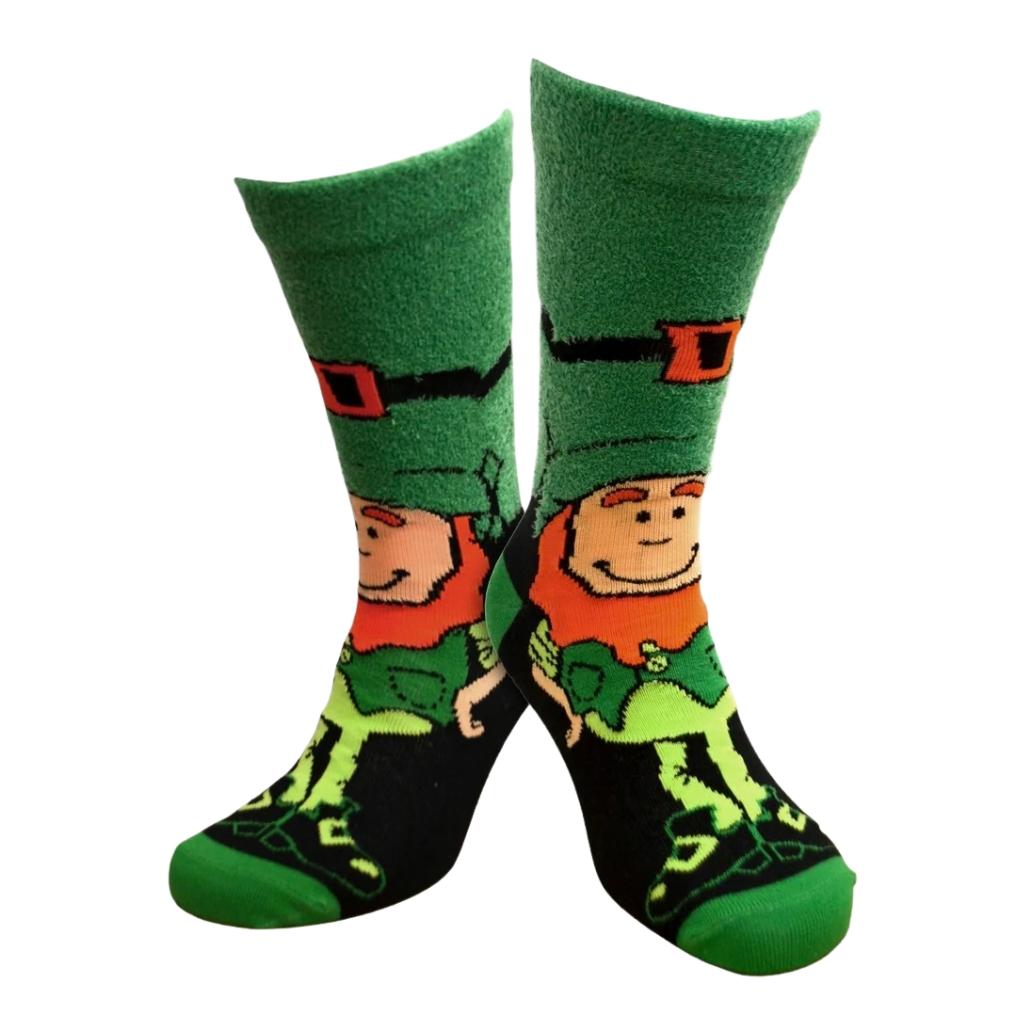 Chenille Leprechaun Socks by Tradcraft -