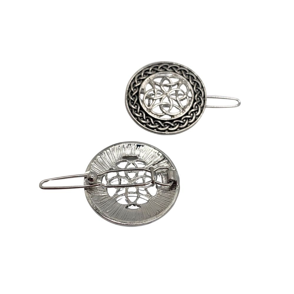 Circular Celtic Knot Barrettes- Set of 2 - The Celtic Gift Store - Accessories