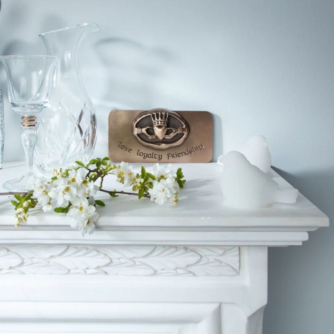 Claddagh Bronze Wall Plaque - Large