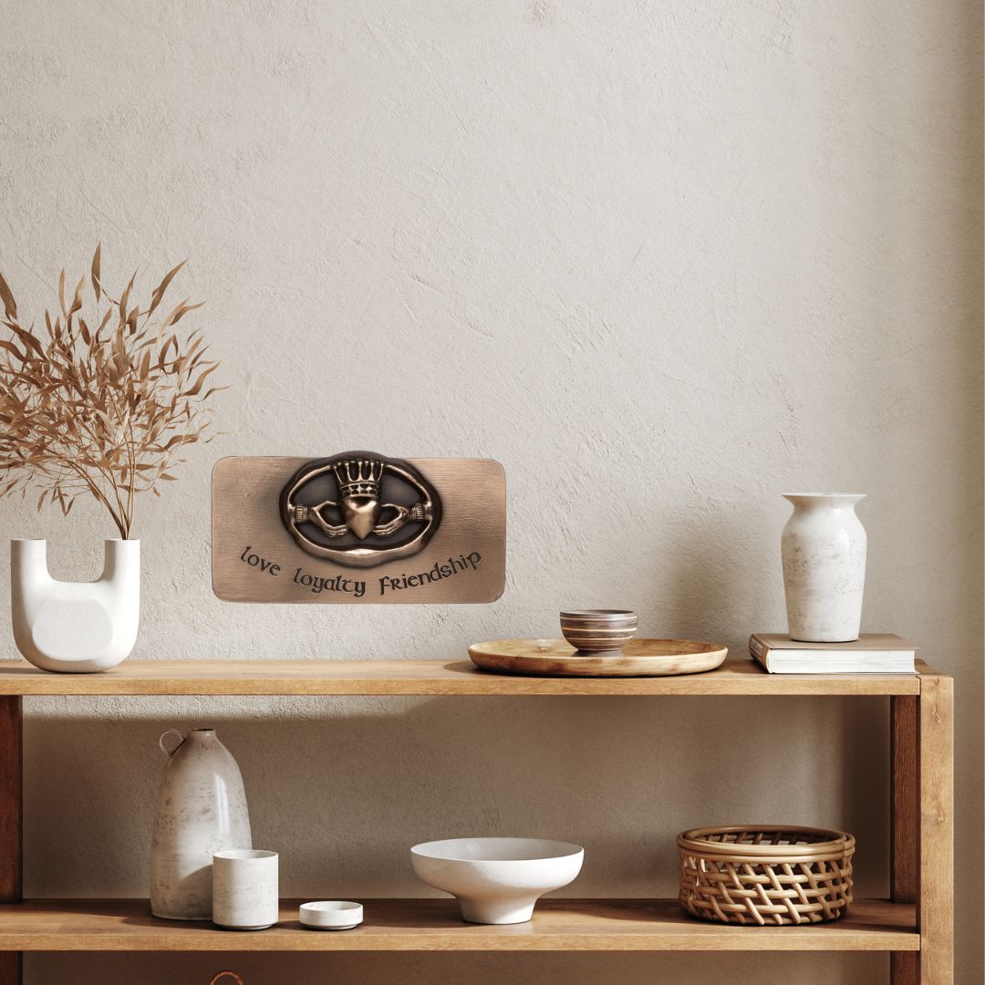 Claddagh Bronze Wall Plaque - Large