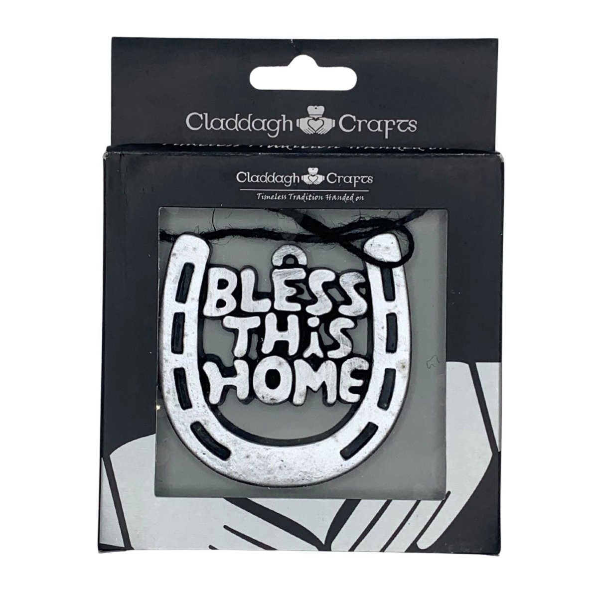 Claddagh Crafts Turf Horseshoe Bless This Home Ornament