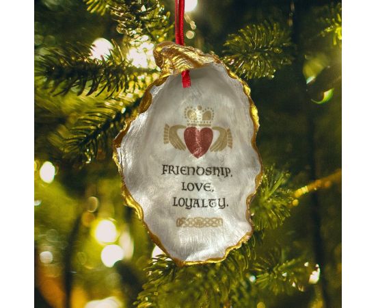 Claddagh Oyster Ornament - The Celtic Gift Store - 