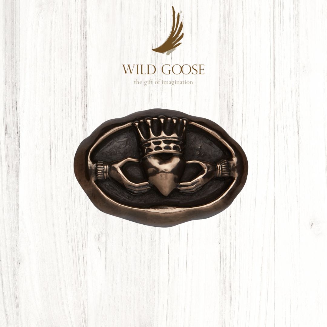 Claddagh Ring Emblem Bronze Wall Plaque