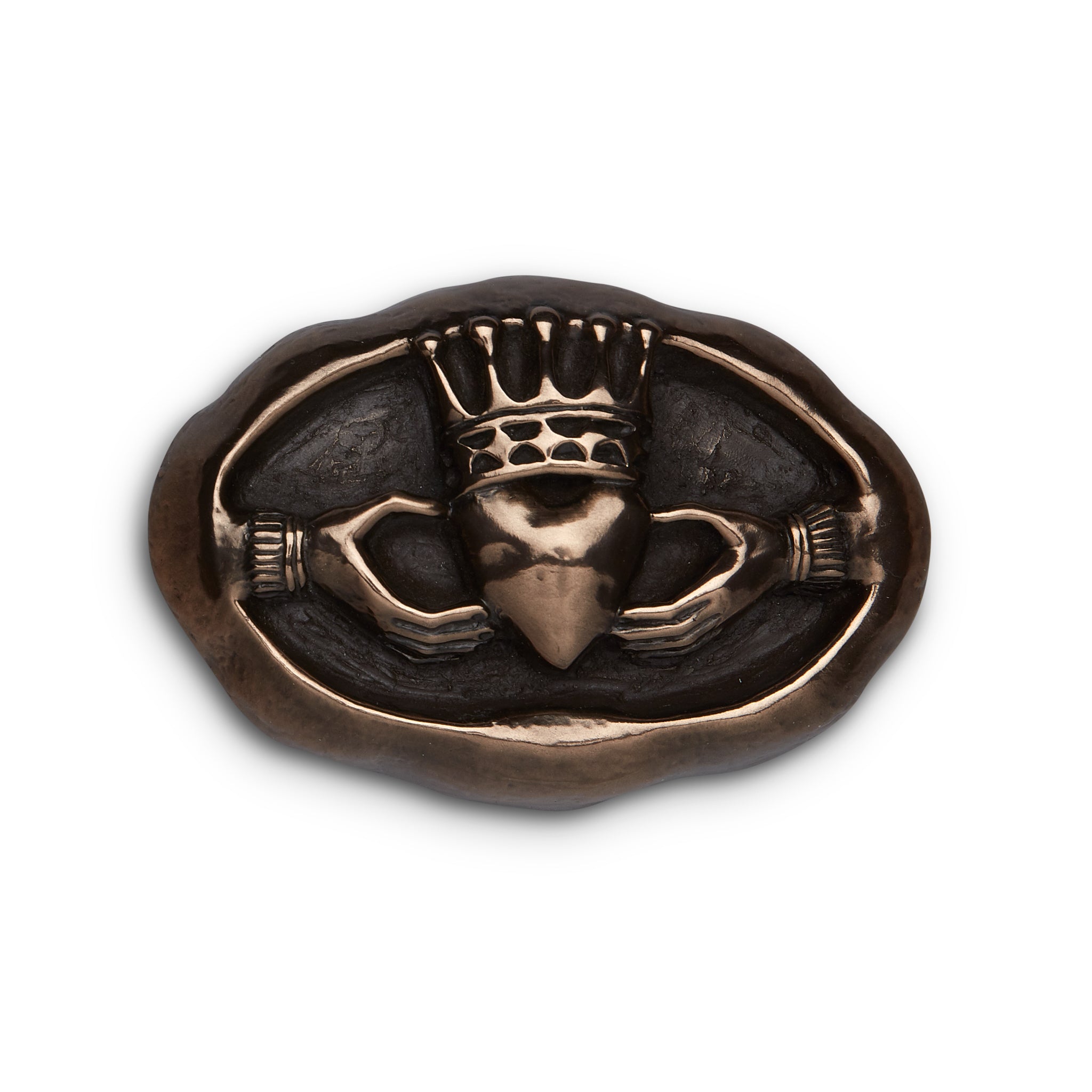 Claddagh Ring Emblem Bronze Wall Plaque - The Celtic Gift Store - Decor