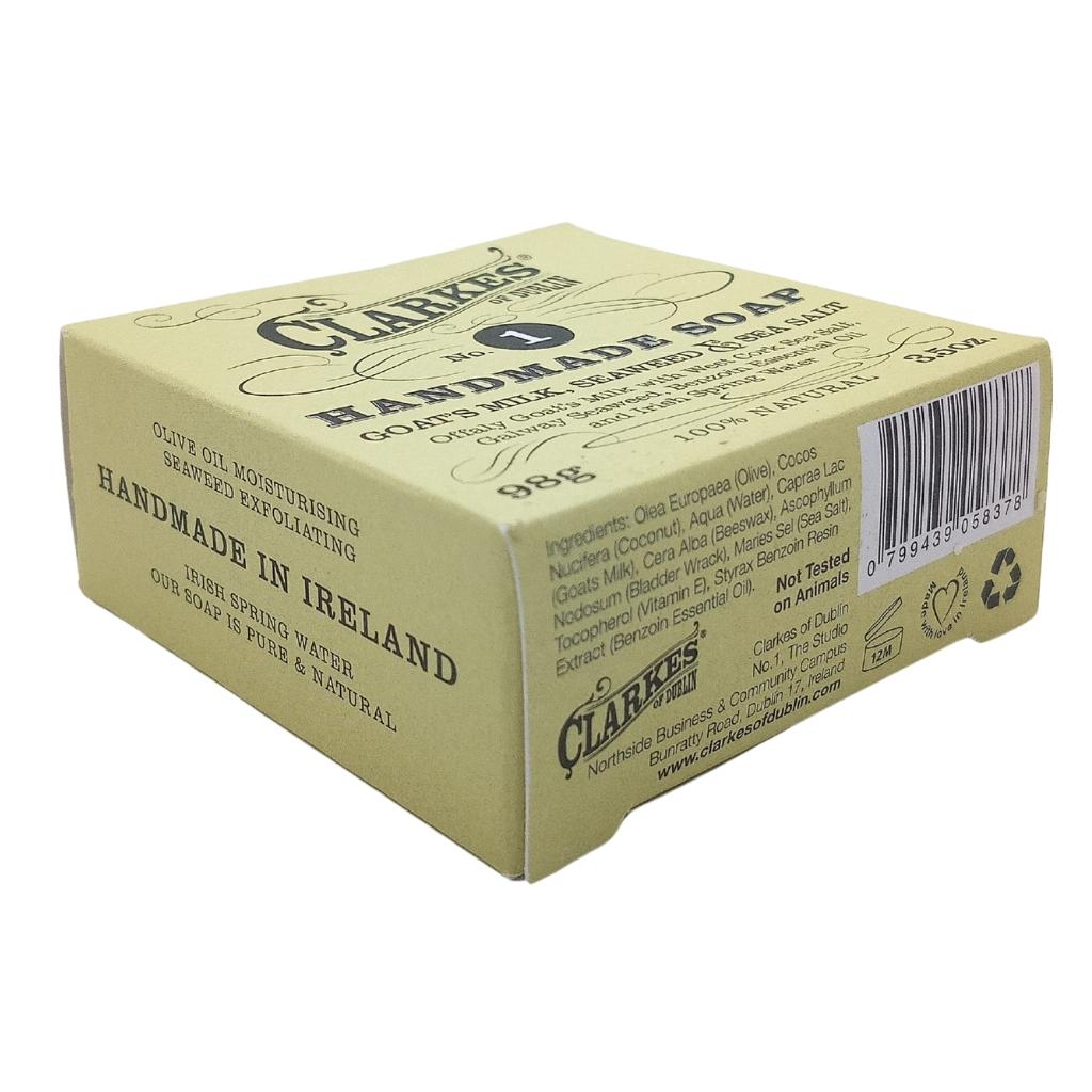Clarkes Goat's Milk, Seaweed & Sea Salt Handmade Soap No. 1 by Clarkes of Dublin Artisan - Beauty and Wellness