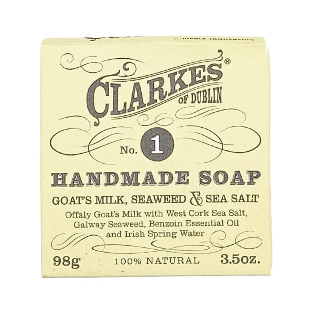 Clarkes Goat's Milk, Seaweed & Sea Salt Handmade Soap No. 1 by Clarkes of Dublin Artisan - Beauty and Wellness
