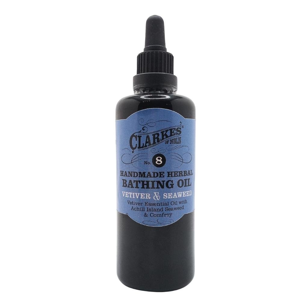 Clarkes Vetiver & Seaweed Bathing Oil No. 8 by Clarkes of Dublin Artisan - Beauty and Wellness