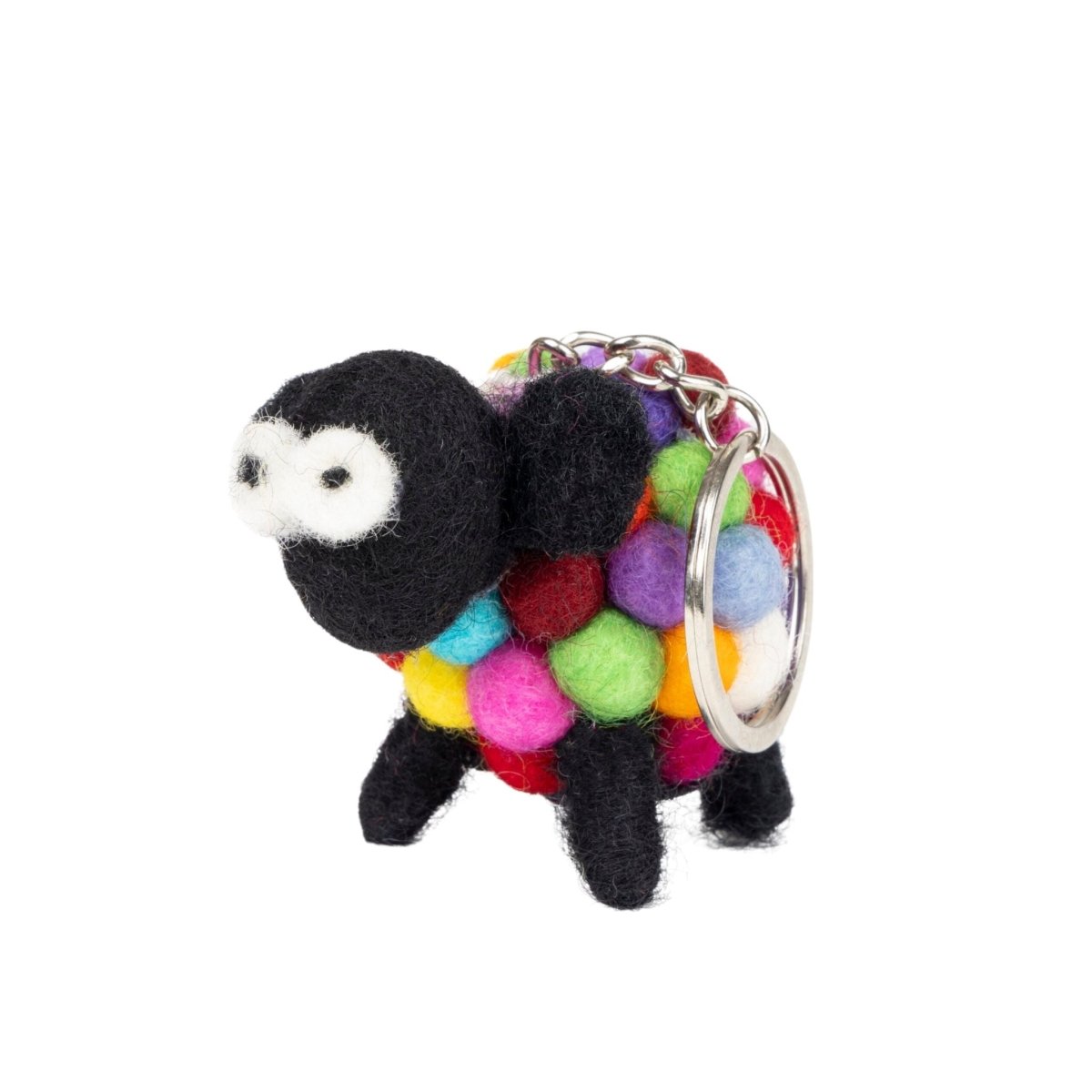 Collectible Felt Sheep Keyring - Multicolour