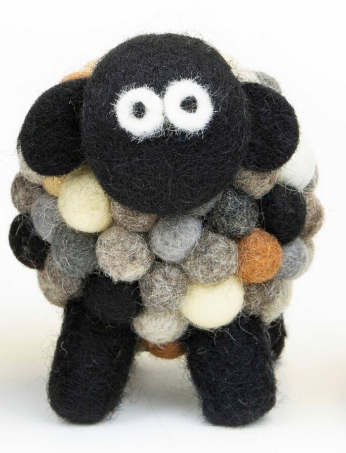 Collectible Felt Sheep - Natural (Medium) - The Celtic Gift Store - Decor