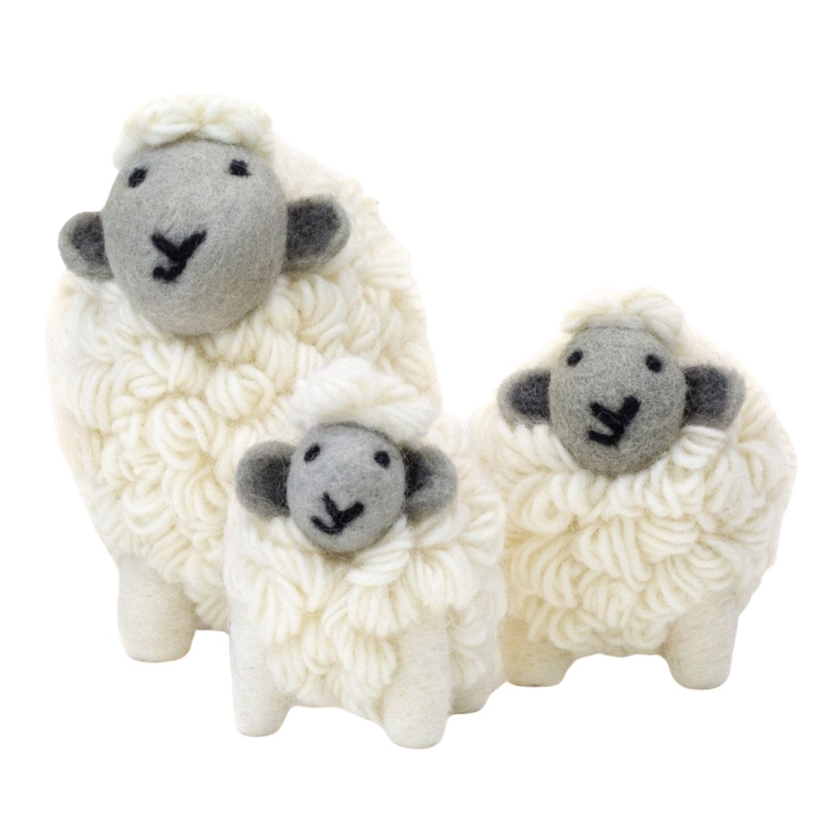 Collectible Knitted Sheep - Grey Face (Small)