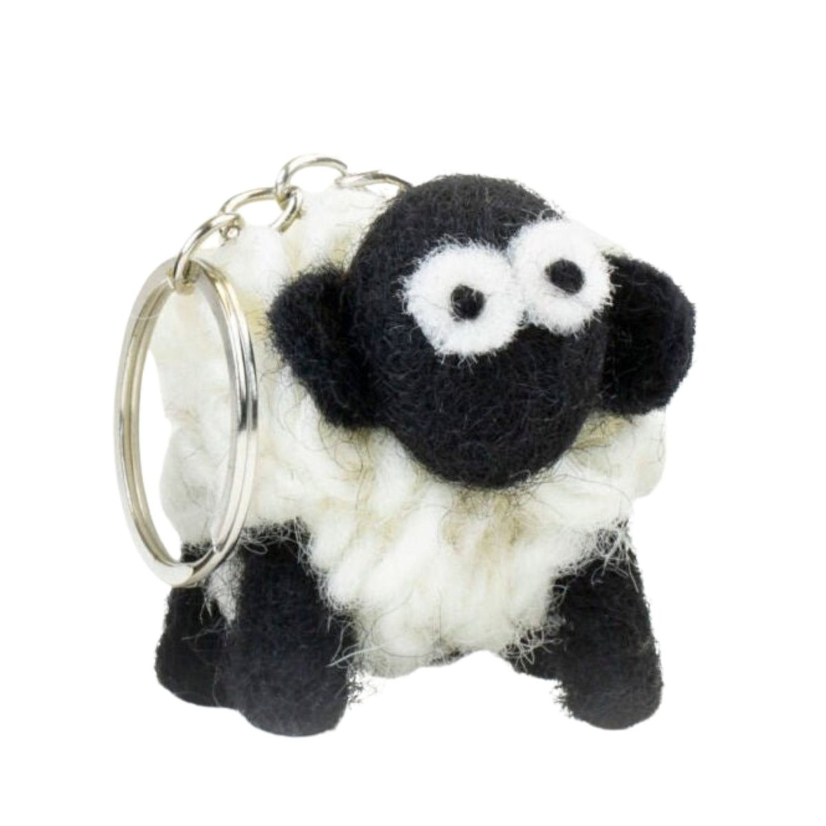 Collectible Knitted Sheep Keyring - Black Faced Mountain Sheep