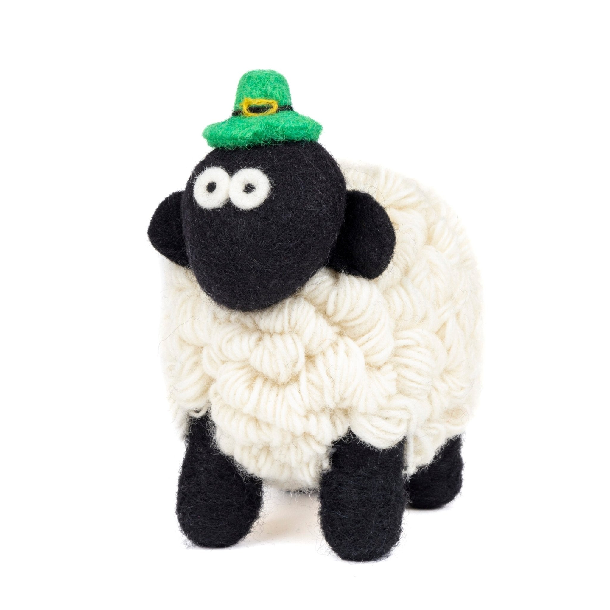 Collectible Knitted Sheep - Leprechaun Hat (Large) - The Celtic Gift Store - Decor