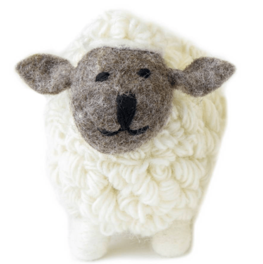 Collectible Knitted Sheep - White (Large) - The Celtic Gift Store - Decor