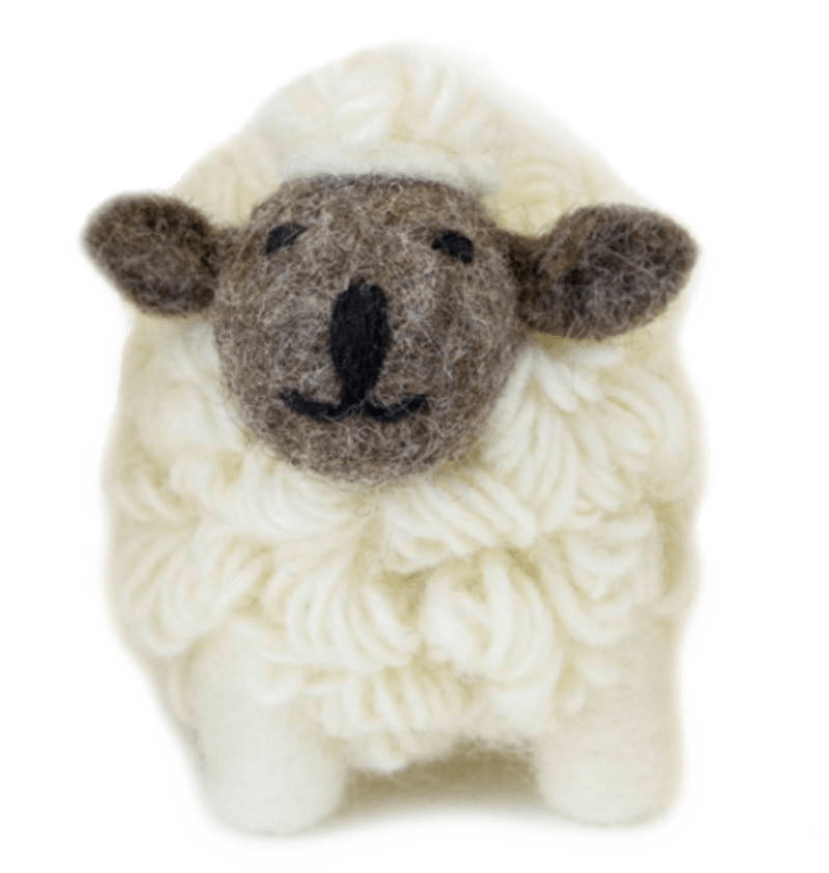 Collectible Knitted Sheep - White (Medium) - The Celtic Gift Store - Decor