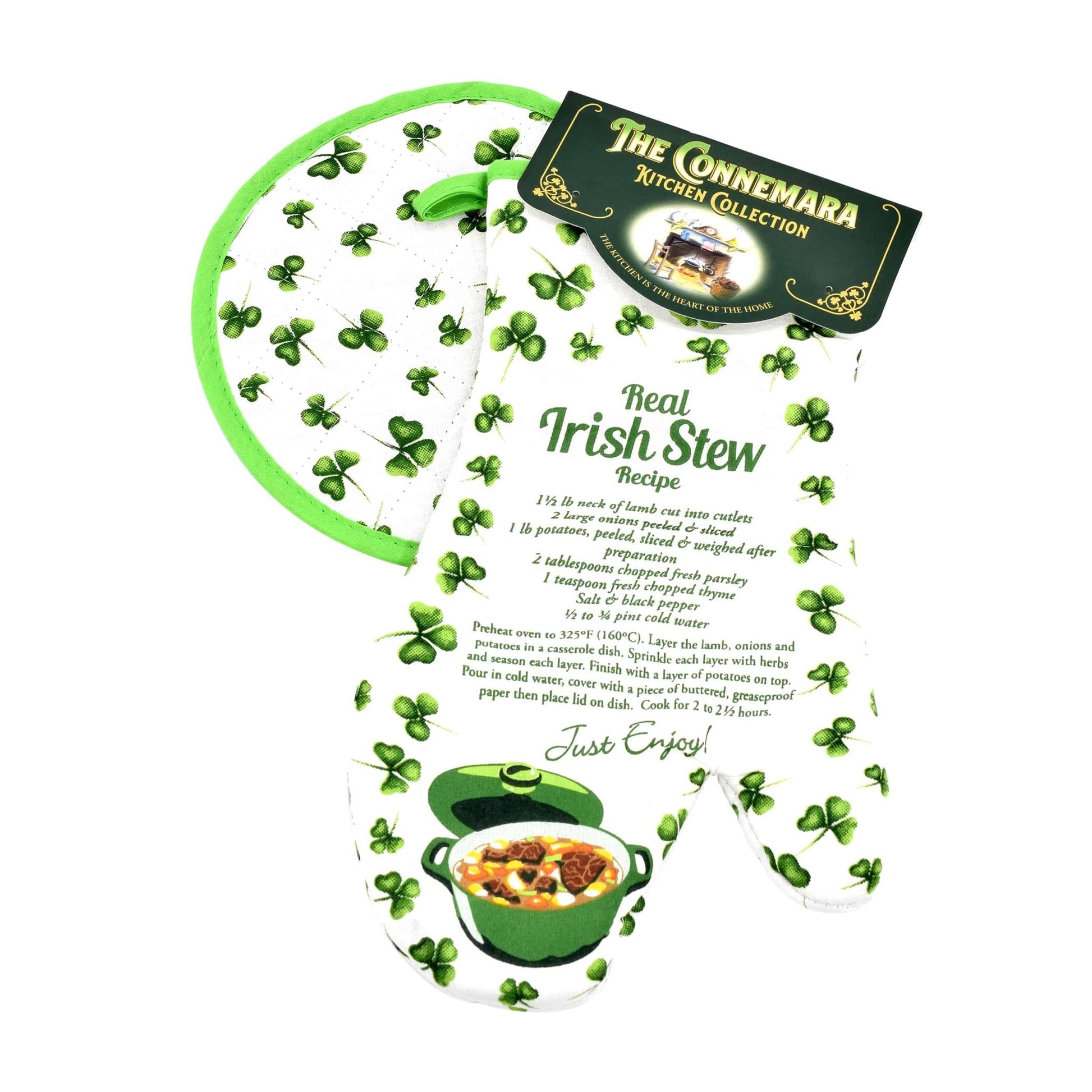 Connemara Kitchen Irish Stew Oven Mitt And Pot Holder - The Celtic Gift Store - Kitchenware
