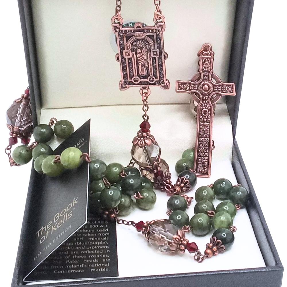Connemara Marble Book Of Kells Rosary