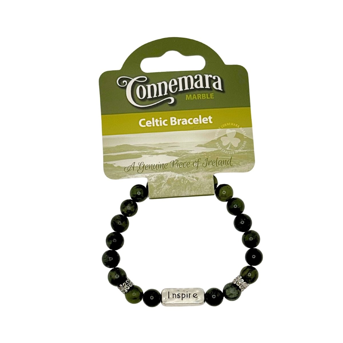 Connemara Marble Inspire Message Bracelet