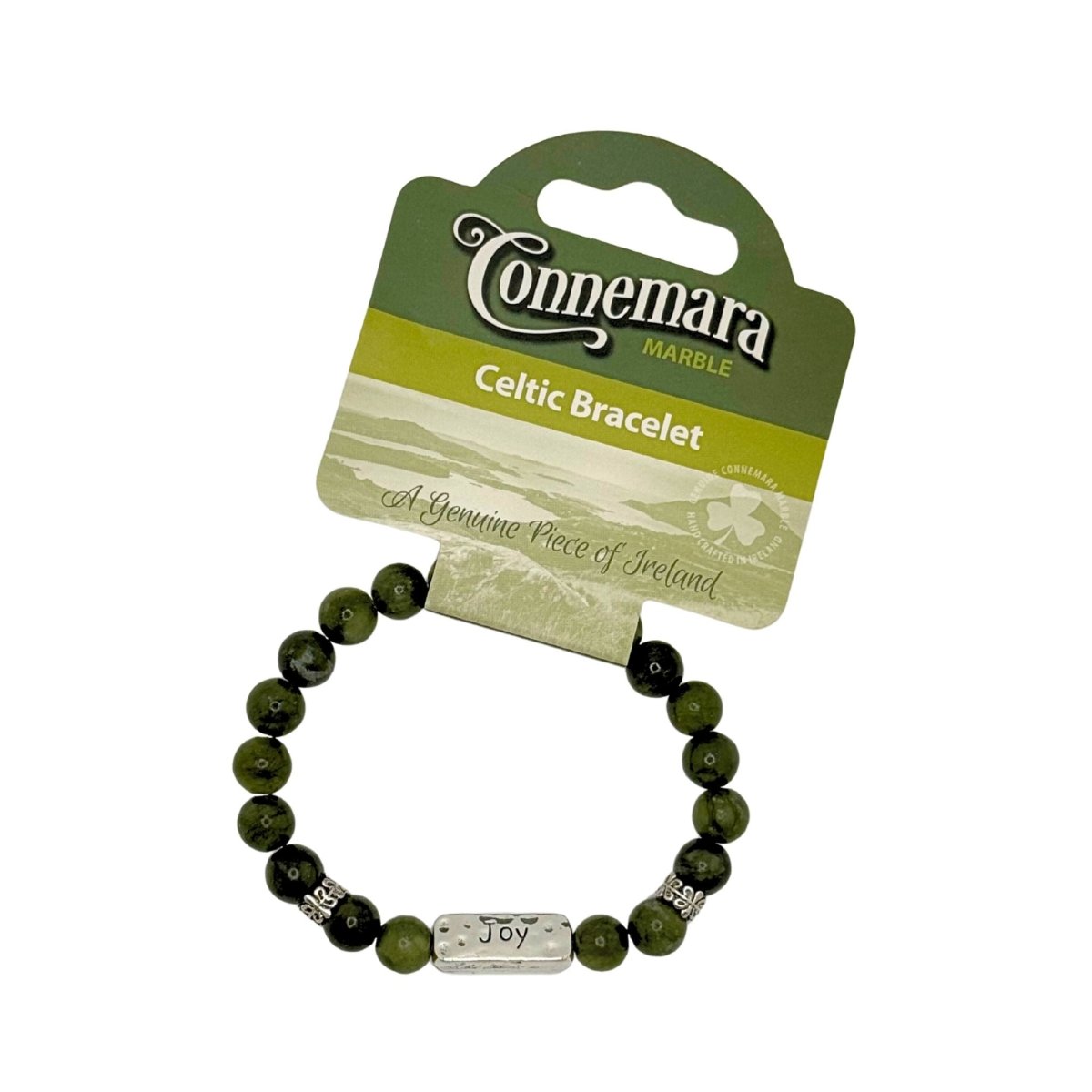 Connemara Marble Joy Message Bracelet