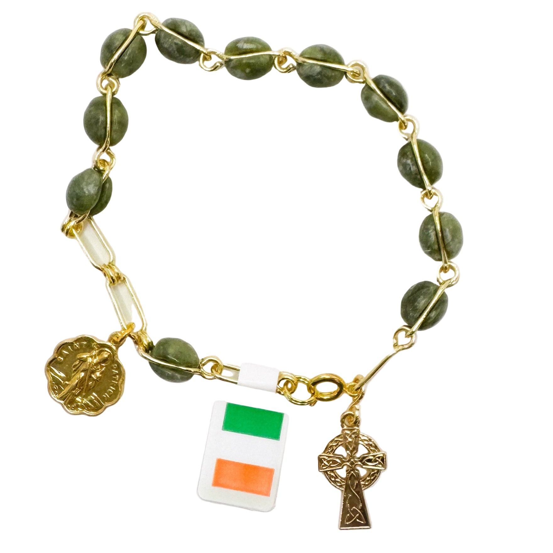 Connemara Marble Rosary Bracelet - The Celtic Gift Store - bracelets