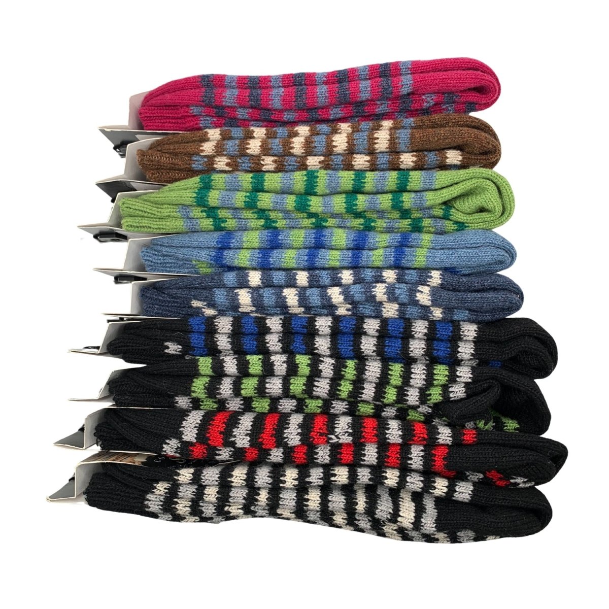 Connemara Stripe Merino Socks - The Celtic Gift Store - Socks