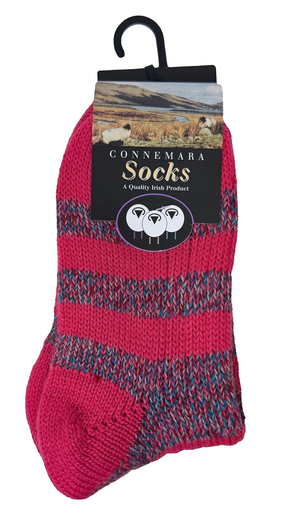 Connemara Stripe Socks - The Celtic Gift Store - Socks