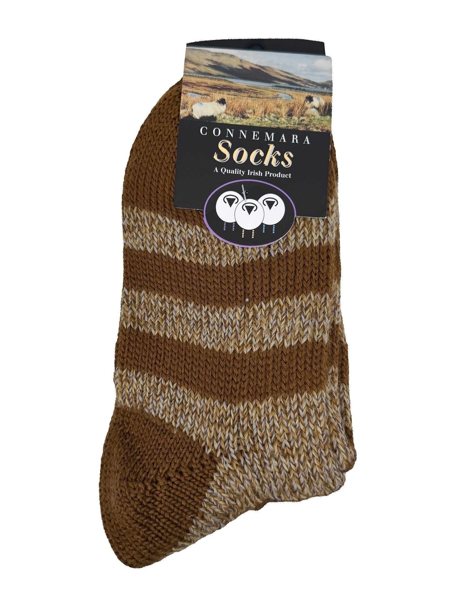 Connemara Stripe Socks - The Celtic Gift Store - Socks
