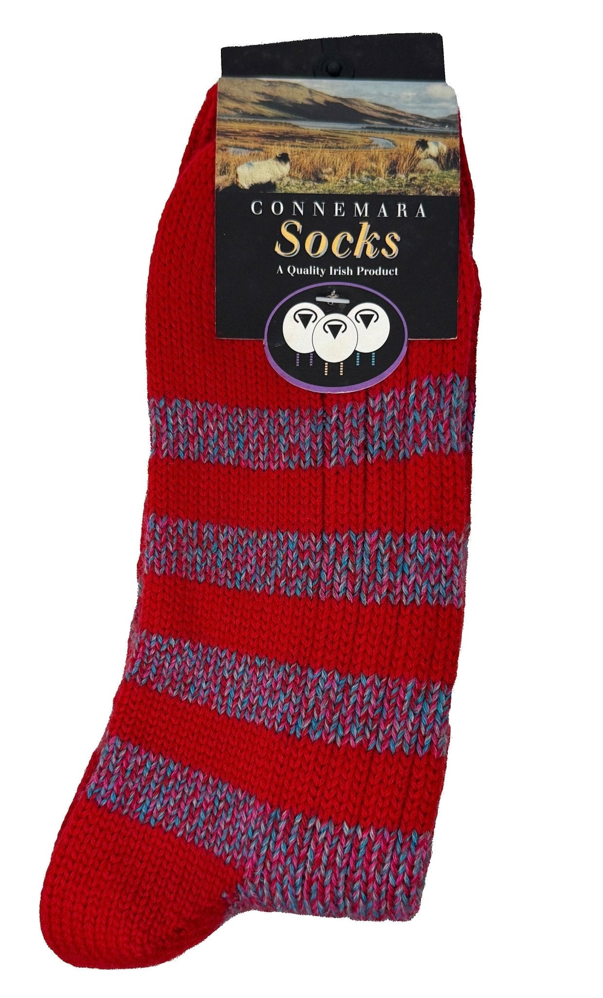Connemara Stripe Socks - The Celtic Gift Store - Socks